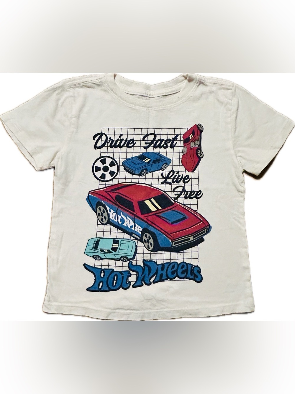Hot Wheels Drive Fast Live Free T-Shirt Boy’s 4T